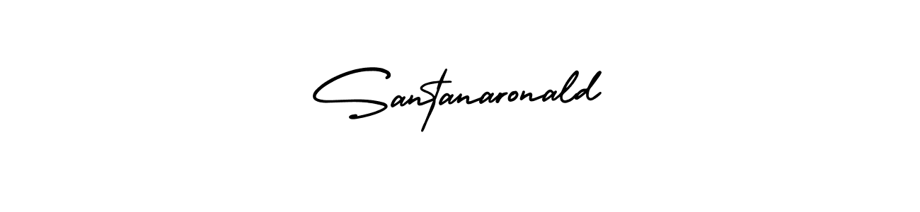 Create a beautiful signature design for name Santanaronald. With this signature (AmerikaSignatureDemo-Regular) fonts, you can make a handwritten signature for free. Santanaronald signature style 3 images and pictures png
