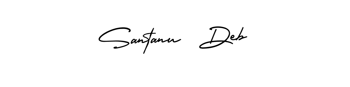 How to make Santanu  Deb signature? AmerikaSignatureDemo-Regular is a professional autograph style. Create handwritten signature for Santanu  Deb name. Santanu  Deb signature style 3 images and pictures png