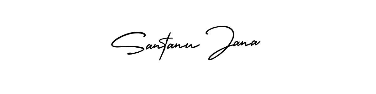 Create a beautiful signature design for name Santanu Jana. With this signature (AmerikaSignatureDemo-Regular) fonts, you can make a handwritten signature for free. Santanu Jana signature style 3 images and pictures png