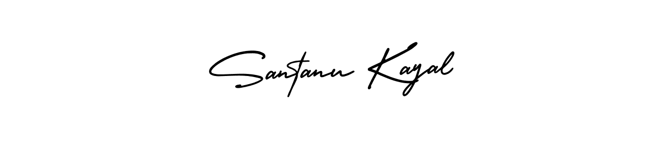 Use a signature maker to create a handwritten signature online. With this signature software, you can design (AmerikaSignatureDemo-Regular) your own signature for name Santanu Kayal. Santanu Kayal signature style 3 images and pictures png