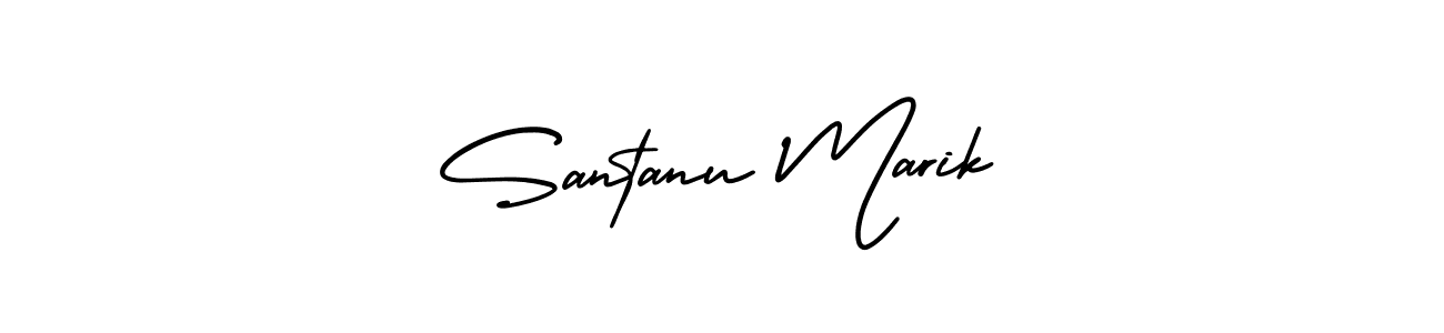 Similarly AmerikaSignatureDemo-Regular is the best handwritten signature design. Signature creator online .You can use it as an online autograph creator for name Santanu Marik. Santanu Marik signature style 3 images and pictures png