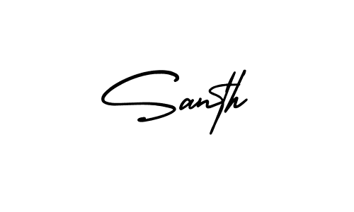 Also we have Santh name is the best signature style. Create professional handwritten signature collection using AmerikaSignatureDemo-Regular autograph style. Santh signature style 3 images and pictures png