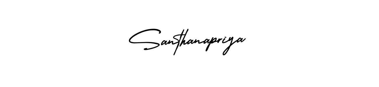 Also You can easily find your signature by using the search form. We will create Santhanapriya name handwritten signature images for you free of cost using AmerikaSignatureDemo-Regular sign style. Santhanapriya signature style 3 images and pictures png