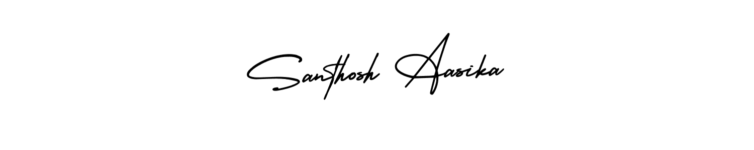 Best and Professional Signature Style for Santhosh Aasika. AmerikaSignatureDemo-Regular Best Signature Style Collection. Santhosh Aasika signature style 3 images and pictures png