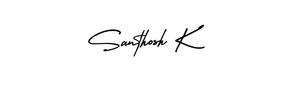 if you are searching for the best signature style for your name Santhosh K. so please give up your signature search. here we have designed multiple signature styles  using AmerikaSignatureDemo-Regular. Santhosh K signature style 3 images and pictures png