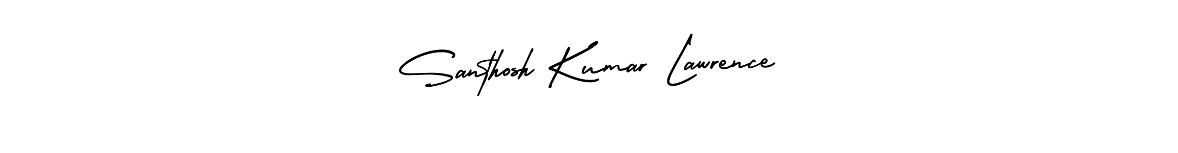 Santhosh Kumar Lawrence stylish signature style. Best Handwritten Sign (AmerikaSignatureDemo-Regular) for my name. Handwritten Signature Collection Ideas for my name Santhosh Kumar Lawrence. Santhosh Kumar Lawrence signature style 3 images and pictures png