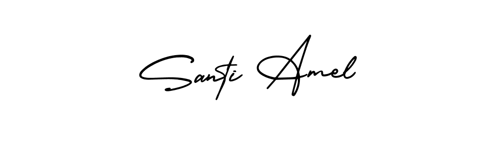 Also You can easily find your signature by using the search form. We will create Santi Amel name handwritten signature images for you free of cost using AmerikaSignatureDemo-Regular sign style. Santi Amel signature style 3 images and pictures png