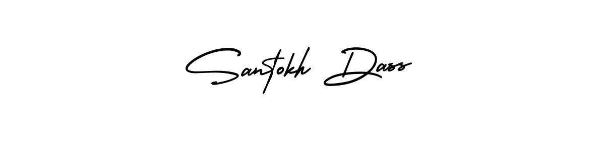 Use a signature maker to create a handwritten signature online. With this signature software, you can design (AmerikaSignatureDemo-Regular) your own signature for name Santokh Dass. Santokh Dass signature style 3 images and pictures png
