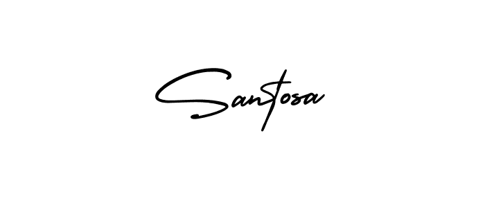 Design your own signature with our free online signature maker. With this signature software, you can create a handwritten (AmerikaSignatureDemo-Regular) signature for name Santosa. Santosa signature style 3 images and pictures png