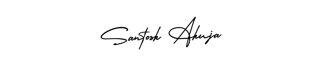Check out images of Autograph of Santosh Ahuja name. Actor Santosh Ahuja Signature Style. AmerikaSignatureDemo-Regular is a professional sign style online. Santosh Ahuja signature style 3 images and pictures png