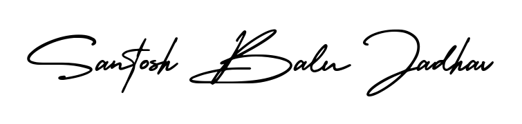 Looking for the ultimate eSignature for Santosh Balu Jadhav? Explore AmerikaSignatureDemo-Regular font collection and download transparent PNGs in seconds. Santosh Balu Jadhav signature style 3 images and pictures png