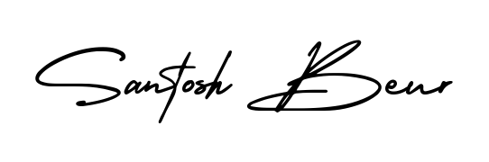 It looks like you need a new signature style for name Santosh Beur. Design unique handwritten (AmerikaSignatureDemo-Regular) signature with our free signature maker in just a few clicks. Santosh Beur signature style 3 images and pictures png