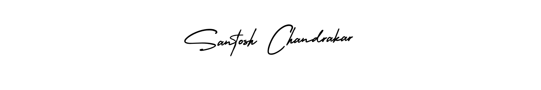 How to Draw Santosh Chandrakar signature style? AmerikaSignatureDemo-Regular is a latest design signature styles for name Santosh Chandrakar. Santosh Chandrakar signature style 3 images and pictures png