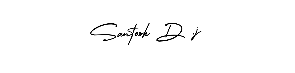 It looks lik you need a new signature style for name Santosh D .j. Design unique handwritten (AmerikaSignatureDemo-Regular) signature with our free signature maker in just a few clicks. Santosh D .j signature style 3 images and pictures png