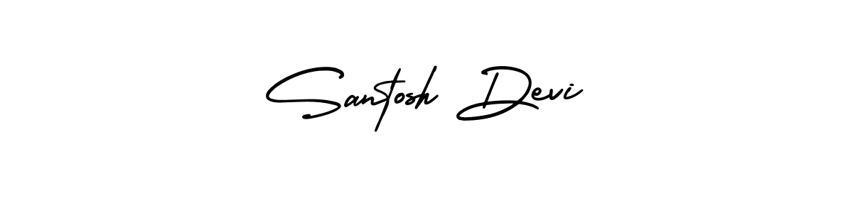Make a beautiful signature design for name Santosh Devi. Use this online signature maker to create a handwritten signature for free. Santosh Devi signature style 3 images and pictures png