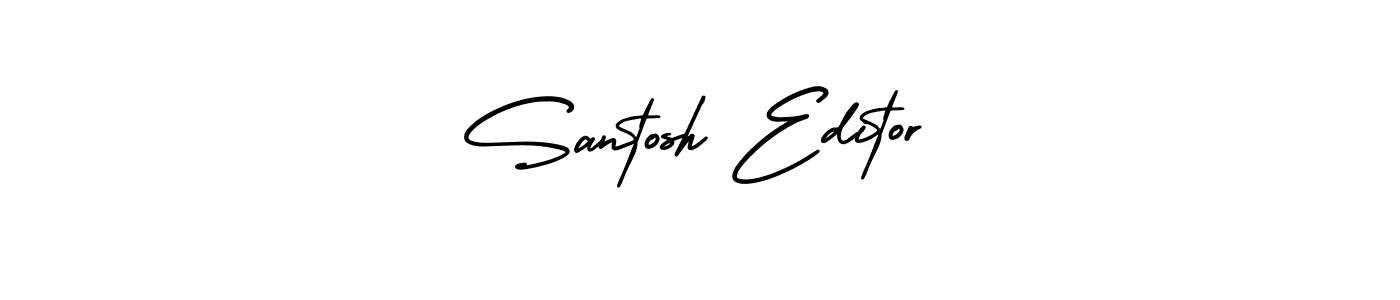 AmerikaSignatureDemo-Regular is a professional signature style that is perfect for those who want to add a touch of class to their signature. It is also a great choice for those who want to make their signature more unique. Get Santosh Editor name to fancy signature for free. Santosh Editor signature style 3 images and pictures png