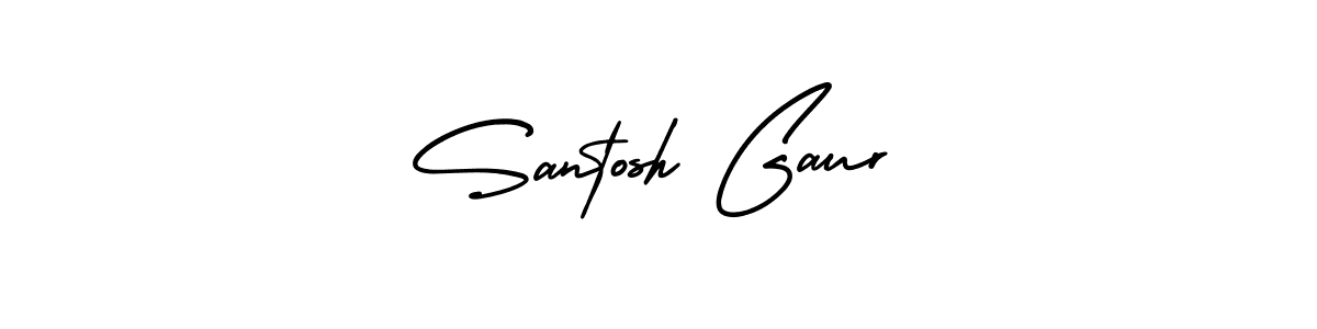 It looks lik you need a new signature style for name Santosh Gaur. Design unique handwritten (AmerikaSignatureDemo-Regular) signature with our free signature maker in just a few clicks. Santosh Gaur signature style 3 images and pictures png