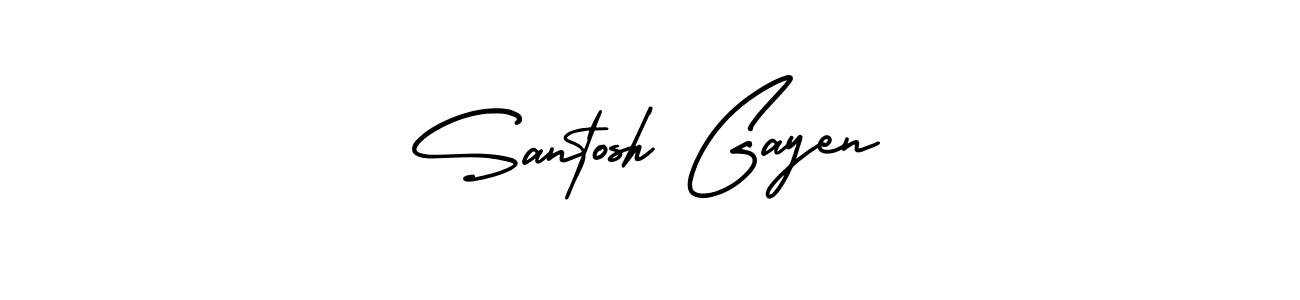 It looks lik you need a new signature style for name Santosh Gayen. Design unique handwritten (AmerikaSignatureDemo-Regular) signature with our free signature maker in just a few clicks. Santosh Gayen signature style 3 images and pictures png