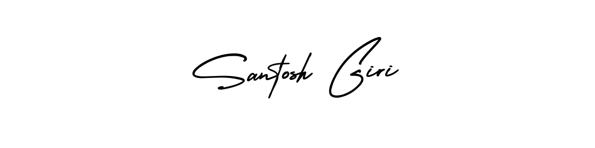 How to make Santosh Giri signature? AmerikaSignatureDemo-Regular is a professional autograph style. Create handwritten signature for Santosh Giri name. Santosh Giri signature style 3 images and pictures png