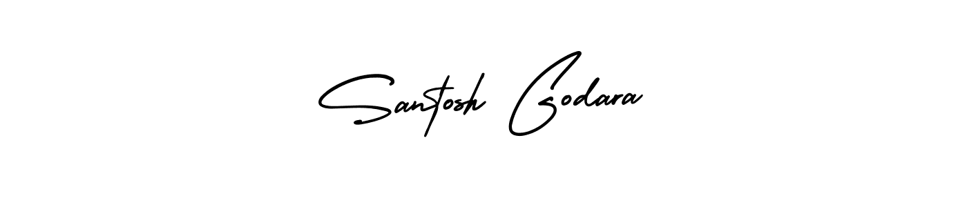 How to make Santosh Godara signature? AmerikaSignatureDemo-Regular is a professional autograph style. Create handwritten signature for Santosh Godara name. Santosh Godara signature style 3 images and pictures png
