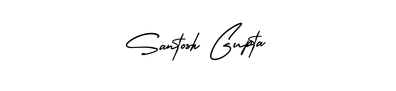 You should practise on your own different ways (AmerikaSignatureDemo-Regular) to write your name (Santosh Gupta) in signature. don't let someone else do it for you. Santosh Gupta signature style 3 images and pictures png