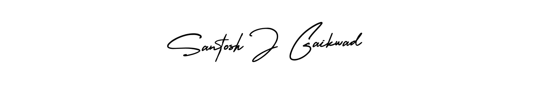 It looks lik you need a new signature style for name Santosh J Gaikwad. Design unique handwritten (AmerikaSignatureDemo-Regular) signature with our free signature maker in just a few clicks. Santosh J Gaikwad signature style 3 images and pictures png