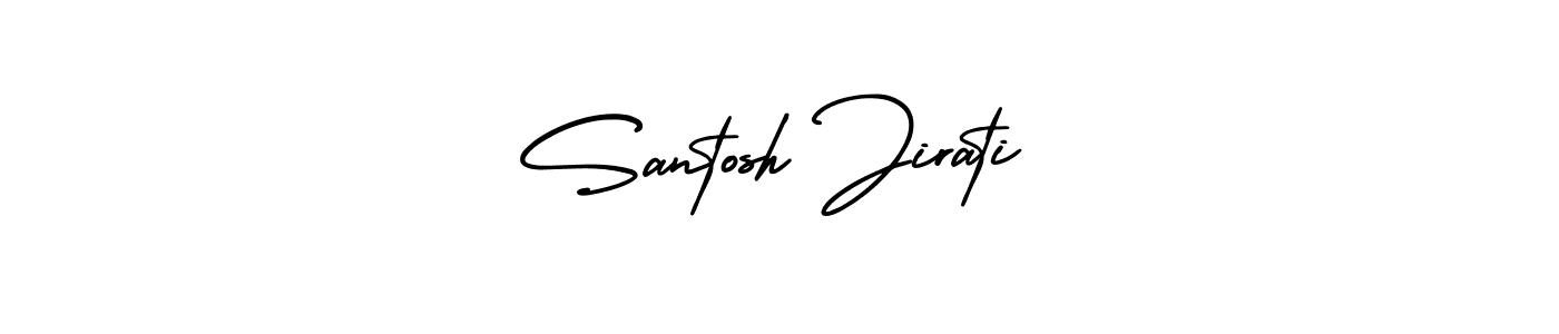 Make a beautiful signature design for name Santosh Jirati. With this signature (AmerikaSignatureDemo-Regular) style, you can create a handwritten signature for free. Santosh Jirati signature style 3 images and pictures png