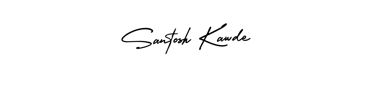How to Draw Santosh Kawde signature style? AmerikaSignatureDemo-Regular is a latest design signature styles for name Santosh Kawde. Santosh Kawde signature style 3 images and pictures png
