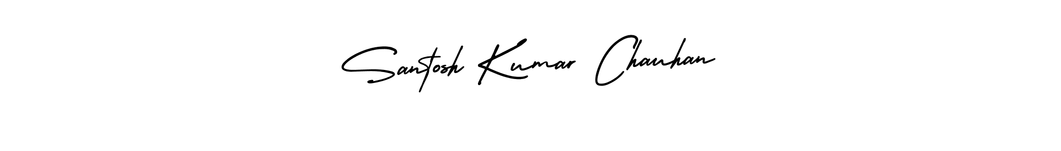 How to make Santosh Kumar Chauhan signature? AmerikaSignatureDemo-Regular is a professional autograph style. Create handwritten signature for Santosh Kumar Chauhan name. Santosh Kumar Chauhan signature style 3 images and pictures png
