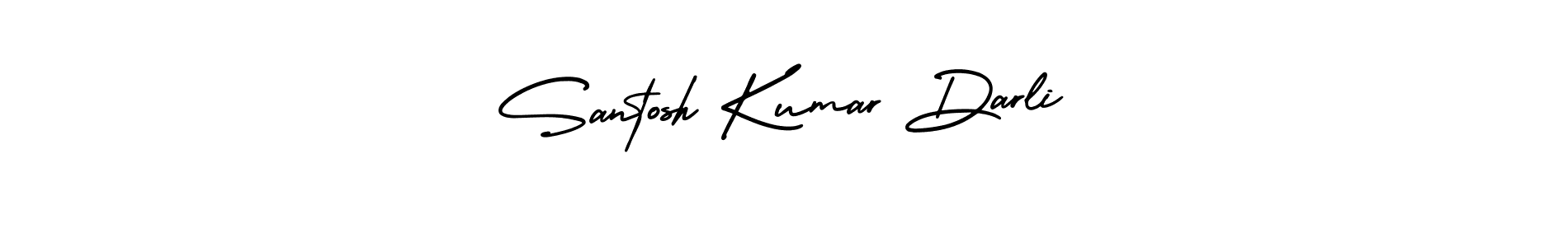 Use a signature maker to create a handwritten signature online. With this signature software, you can design (AmerikaSignatureDemo-Regular) your own signature for name Santosh Kumar Darli. Santosh Kumar Darli signature style 3 images and pictures png