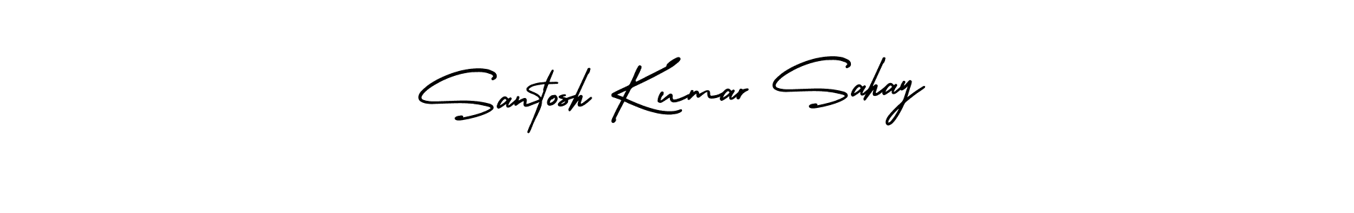 if you are searching for the best signature style for your name Santosh Kumar Sahay. so please give up your signature search. here we have designed multiple signature styles  using AmerikaSignatureDemo-Regular. Santosh Kumar Sahay signature style 3 images and pictures png