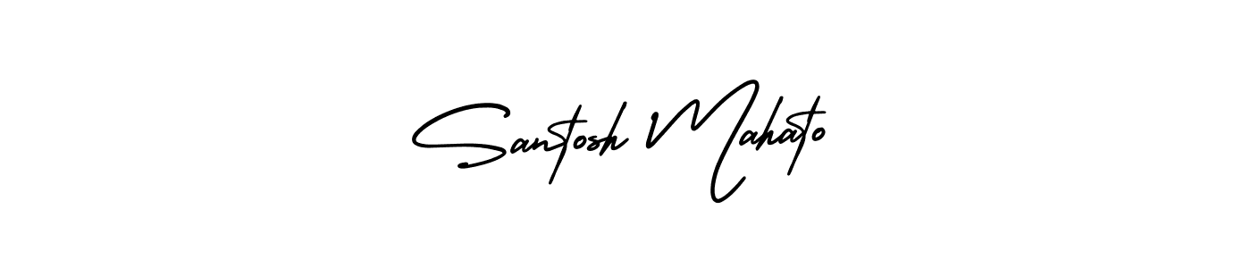 It looks lik you need a new signature style for name Santosh Mahato. Design unique handwritten (AmerikaSignatureDemo-Regular) signature with our free signature maker in just a few clicks. Santosh Mahato signature style 3 images and pictures png