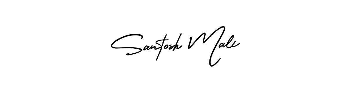 Also You can easily find your signature by using the search form. We will create Santosh Mali name handwritten signature images for you free of cost using AmerikaSignatureDemo-Regular sign style. Santosh Mali signature style 3 images and pictures png
