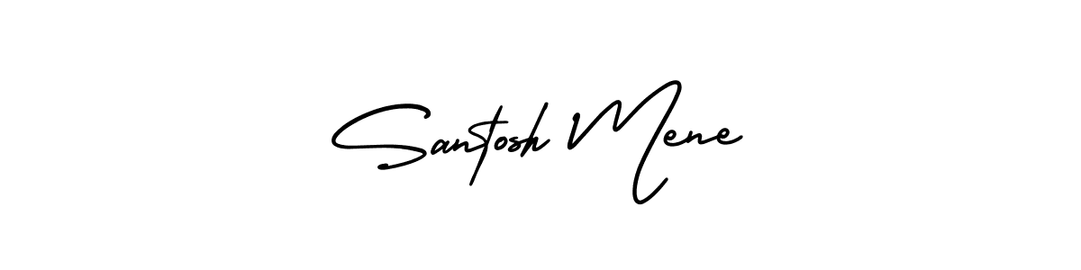 Best and Professional Signature Style for Santosh Mene. AmerikaSignatureDemo-Regular Best Signature Style Collection. Santosh Mene signature style 3 images and pictures png