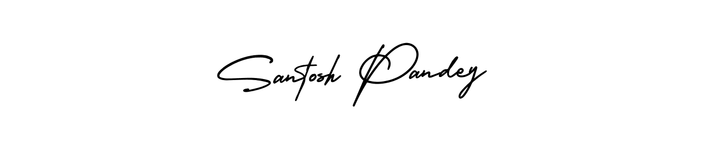 AmerikaSignatureDemo-Regular is a professional signature style that is perfect for those who want to add a touch of class to their signature. It is also a great choice for those who want to make their signature more unique. Get Santosh Pandey name to fancy signature for free. Santosh Pandey signature style 3 images and pictures png