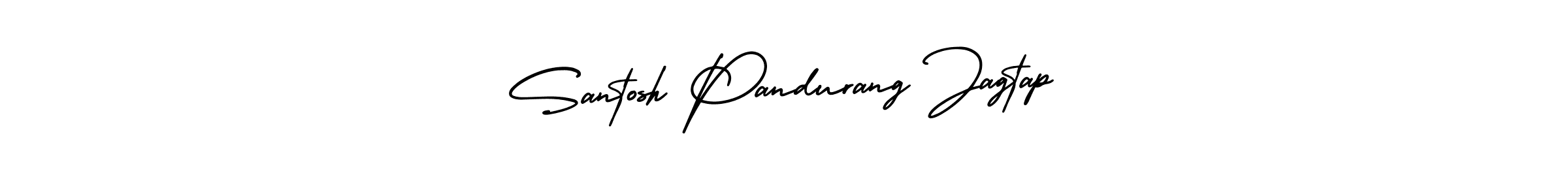 How to make Santosh Pandurang Jagtap name signature. Use AmerikaSignatureDemo-Regular style for creating short signs online. This is the latest handwritten sign. Santosh Pandurang Jagtap signature style 3 images and pictures png