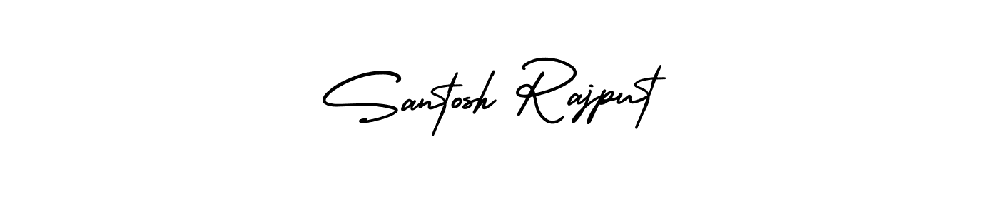 Create a beautiful signature design for name Santosh Rajput. With this signature (AmerikaSignatureDemo-Regular) fonts, you can make a handwritten signature for free. Santosh Rajput signature style 3 images and pictures png