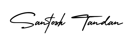 Turn your name Santosh Tandan into a signature brand with AmerikaSignatureDemo-Regular styling. Download in standard PNG or transparent format anytime. Santosh Tandan signature style 3 images and pictures png