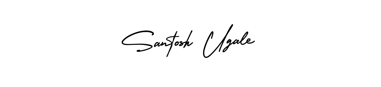 It looks lik you need a new signature style for name Santosh Ugale. Design unique handwritten (AmerikaSignatureDemo-Regular) signature with our free signature maker in just a few clicks. Santosh Ugale signature style 3 images and pictures png