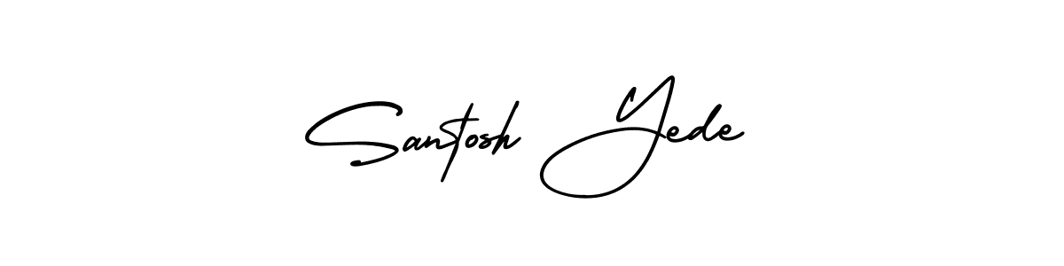 AmerikaSignatureDemo-Regular is a professional signature style that is perfect for those who want to add a touch of class to their signature. It is also a great choice for those who want to make their signature more unique. Get Santosh Yede name to fancy signature for free. Santosh Yede signature style 3 images and pictures png