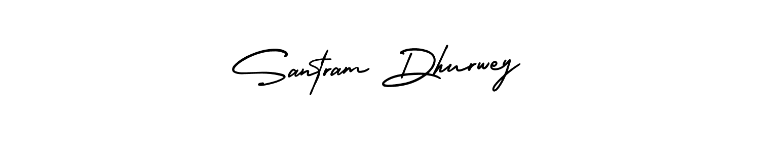 It looks lik you need a new signature style for name Santram Dhurwey. Design unique handwritten (AmerikaSignatureDemo-Regular) signature with our free signature maker in just a few clicks. Santram Dhurwey signature style 3 images and pictures png