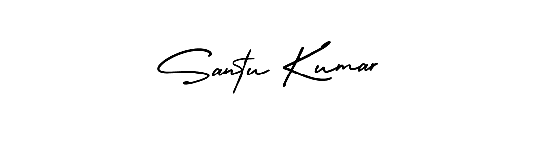 Make a beautiful signature design for name Santu Kumar. Use this online signature maker to create a handwritten signature for free. Santu Kumar signature style 3 images and pictures png