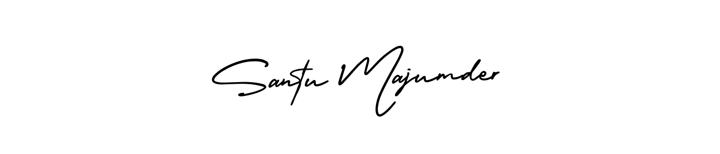 if you are searching for the best signature style for your name Santu Majumder. so please give up your signature search. here we have designed multiple signature styles  using AmerikaSignatureDemo-Regular. Santu Majumder signature style 3 images and pictures png