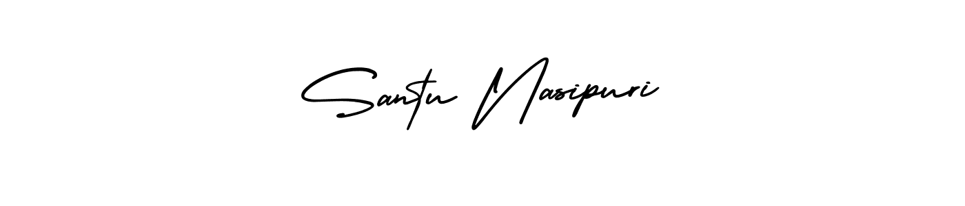It looks lik you need a new signature style for name Santu Nasipuri. Design unique handwritten (AmerikaSignatureDemo-Regular) signature with our free signature maker in just a few clicks. Santu Nasipuri signature style 3 images and pictures png