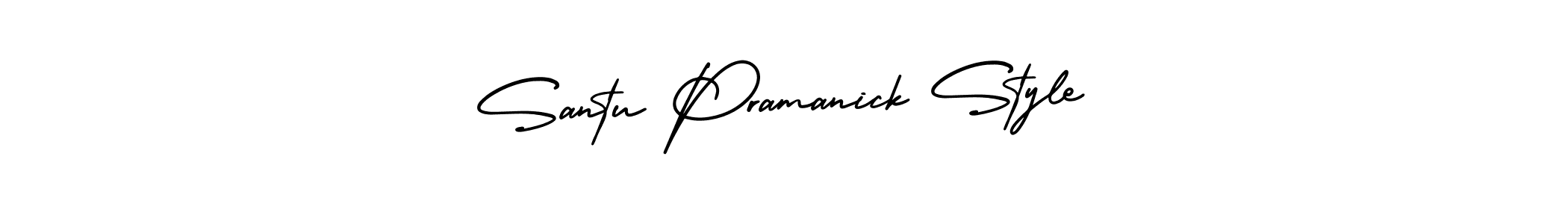 Design your own signature with our free online signature maker. With this signature software, you can create a handwritten (AmerikaSignatureDemo-Regular) signature for name Santu Pramanick Style. Santu Pramanick Style signature style 3 images and pictures png
