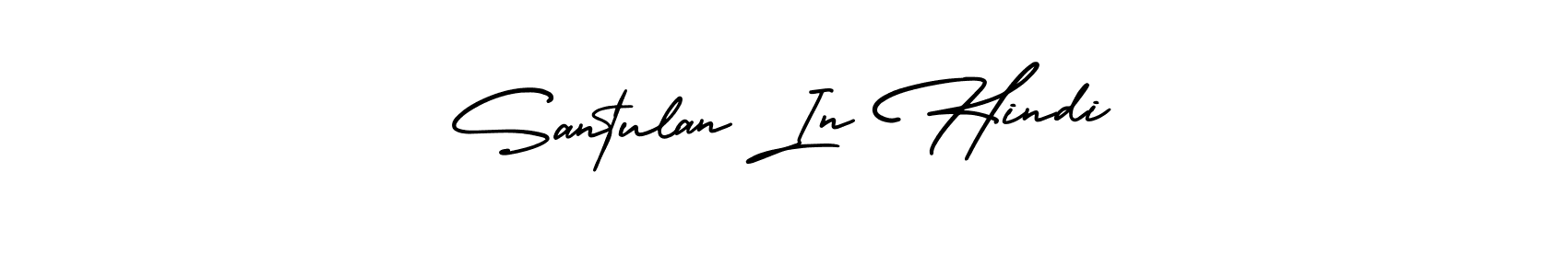 AmerikaSignatureDemo-Regular is a professional signature style that is perfect for those who want to add a touch of class to their signature. It is also a great choice for those who want to make their signature more unique. Get Santulan In Hindi name to fancy signature for free. Santulan In Hindi signature style 3 images and pictures png