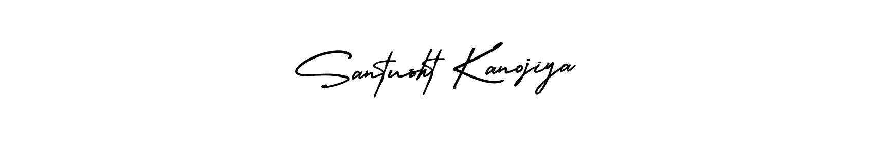 Santusht Kanojiya stylish signature style. Best Handwritten Sign (AmerikaSignatureDemo-Regular) for my name. Handwritten Signature Collection Ideas for my name Santusht Kanojiya. Santusht Kanojiya signature style 3 images and pictures png