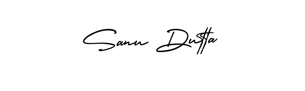 Make a beautiful signature design for name Sanu Dutta. Use this online signature maker to create a handwritten signature for free. Sanu Dutta signature style 3 images and pictures png