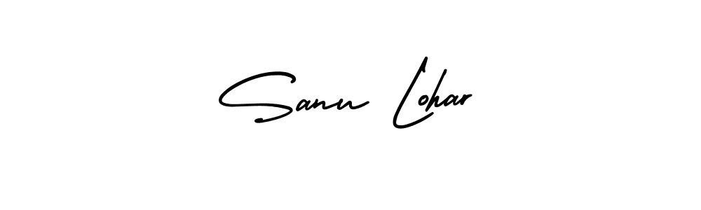 Create a beautiful signature design for name Sanu Lohar. With this signature (AmerikaSignatureDemo-Regular) fonts, you can make a handwritten signature for free. Sanu Lohar signature style 3 images and pictures png
