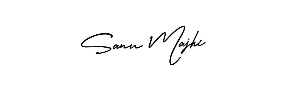 Make a beautiful signature design for name Sanu Majhi. Use this online signature maker to create a handwritten signature for free. Sanu Majhi signature style 3 images and pictures png